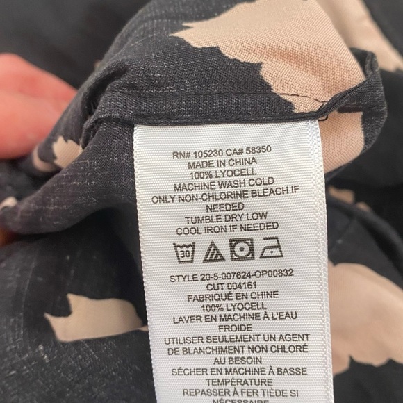 Joie Black and Cream Floral Jumpsuit - Picture 11 of 11